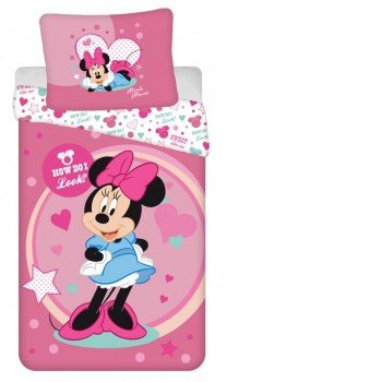 Disney Minnie ágyneműhuzat 140×200cm, 70×90 cm microfibre