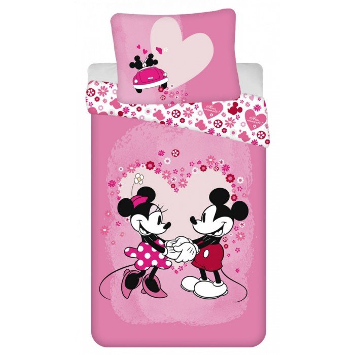 Disney Minnie Love ágyneműhuzat 140×200cm, 70×90 cm microfibre