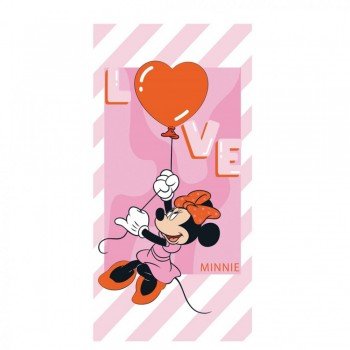 Disney Minnie Love fürdőlepedő, strand törölköző 70x140cm Disney Minnie Love fürdőlepedő, strand törölköző 70x140cm
