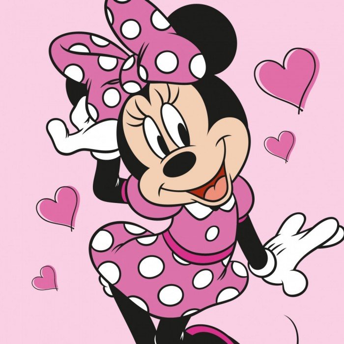 Disney Minnie Love Mágikus, Kéztörlő arctörlő, törölköző 30*30cm