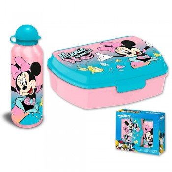 Disney Minnie Mermaid szendvicsdoboz + alumínium kulacs szett Disney Minnie Mermaid szendvicsdoboz + alumínium kulacs szett