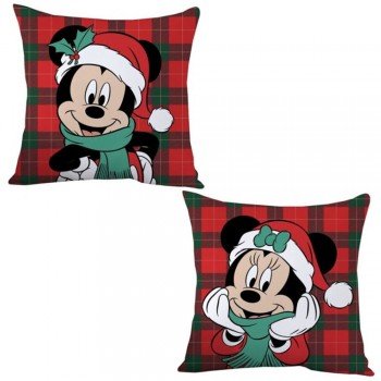Disney Minnie, Mickey Karácsony párna, díszpárna 35x35 cm Disney Minnie, Mickey Karácsony párna, díszpárna 35x35 cm