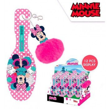 Disney Minnie mini hajkefe pompom dísszel Disney Minnie mini hajkefe pompom dísszel