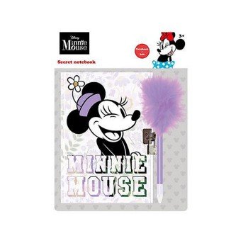 Disney Minnie Purple emlékkönyv, lakatos napló tollal Disney Minnie Purple emlékkönyv, lakatos napló tollal