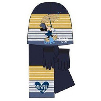 Disney Minnie Rain gyerek sapka + sál + kesztyű szett 54 cm Disney Minnie Rain gyerek sapka + sál + kesztyű szett 54 cm