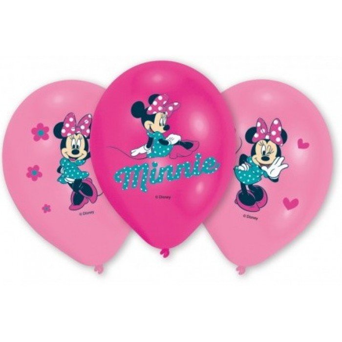 Disney Minnie léggömb, lufi 6 db-os