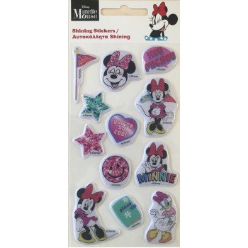 Disney Minnie csillogó pufi szivacs matrica szett