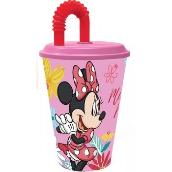 Disney Minnie Spring szívószálas pohár, műanyag 430 ml Disney Minnie Spring szívószálas pohár, műanyag 430 ml