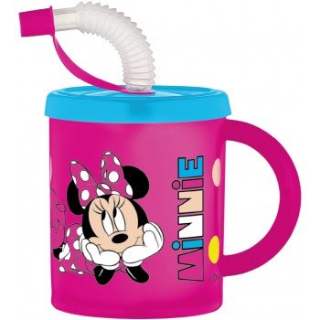 Disney Minnie szívószálas bögre, műanyag 210 ml Disney Minnie szívószálas bögre, műanyag 210 ml