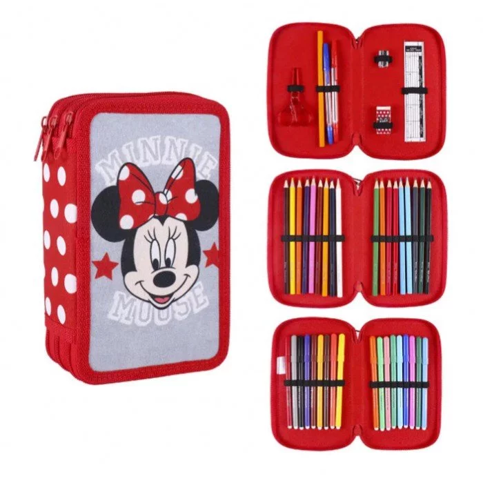 Disney Minnie tolltartó töltött 3 emeletes Disney Minnie tolltartó töltött 3 emeletes