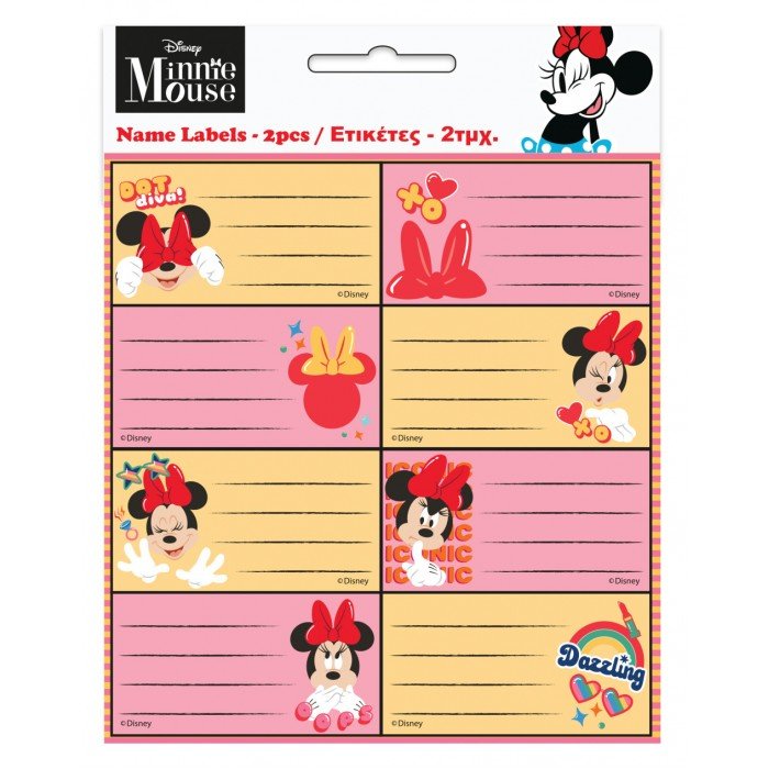 Disney Minnie Wink füzetcímke 16 db-os