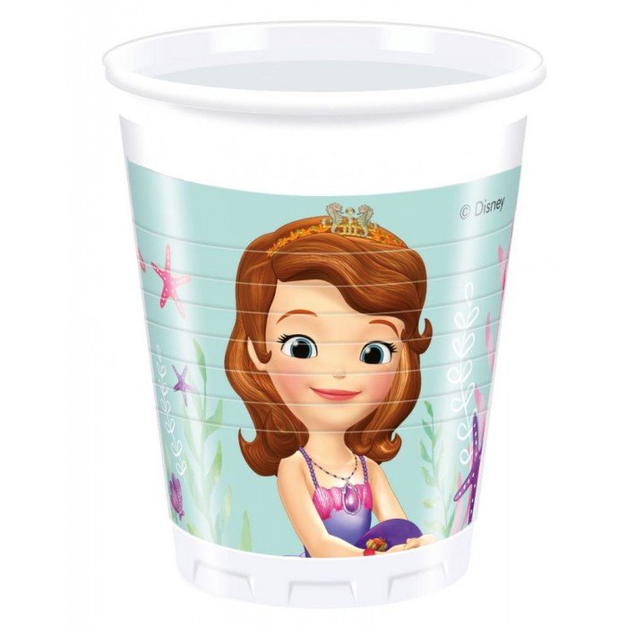 Disney Sofia Pearl of the Sea, Szófia Műanyag pohár 8 db-os 200 ml