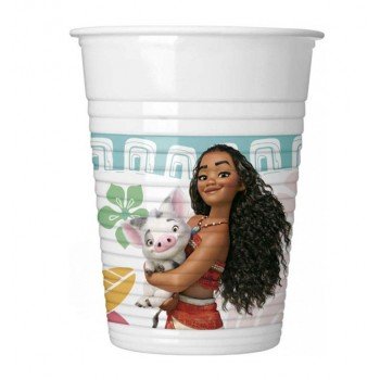 Disney Vaiana, Moana műanyag pohár 8 db-os 200 ml Disney Vaiana, Moana műanyag pohár 8 db-os 200 ml