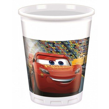 Disney Cars 3, Verdák műanyag pohár 8 db-os 200 ml Disney Cars 3, Verdák műanyag pohár 8 db-os 200 ml