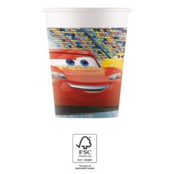 Disney Cars 3, Verdák papír pohár 8 db-os 200 ml FSC Disney Cars 3, Verdák papír pohár 8 db-os 200 ml FSC