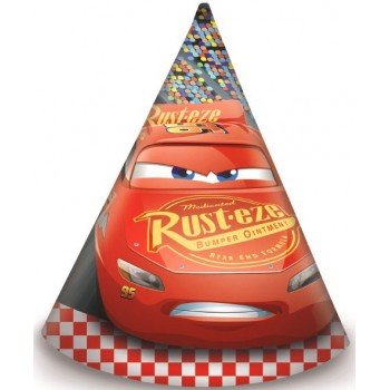 Disney Cars 3, Verdák Parti kalap, csákó 6 db-os Disney Cars 3, Verdák Parti kalap, csákó 6 db-os