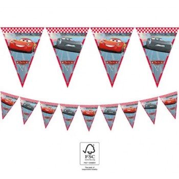 Disney Cars 3, Verdák zászlófüzér FSC 2,3 m Disney Cars 3, Verdák zászlófüzér FSC 2,3 m