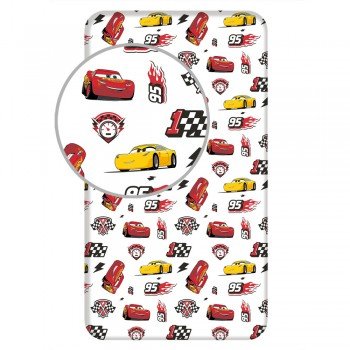 Disney Verdák McQueen gumis lepedő 90x200 cm Disney Verdák McQueen gumis lepedő 90x200 cm