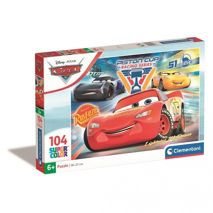 Disney Verdák Piston Cup 104 db-os puzzle Clementoni