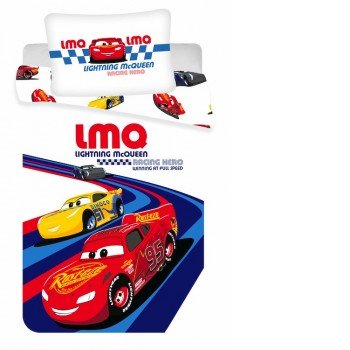 Disney Verdák Racing Hero gyerek ágyneműhuzat 100×135cm, 40×60 cm Disney Verdák Racing Hero gyerek ágyneműhuzat 100×135cm, 40×60 cm