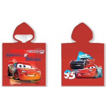 Disney Verdák Racing strand törölköző poncsó 50x100cm Disney Verdák Racing strand törölköző poncsó 50x100cm