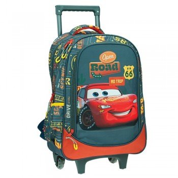 Disney Verdák Road gurulós iskolatáska, táska 46 cm