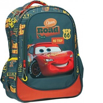 Disney Verdák Road iskolatáska, táska 42 cm