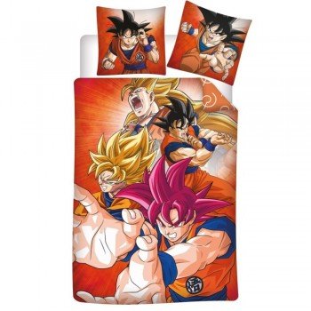 Dragon Ball ágyneműhuzat 140×200cm, 63×63 cm microfibre Dragon Ball ágyneműhuzat 140×200cm, 63×63 cm microfibre