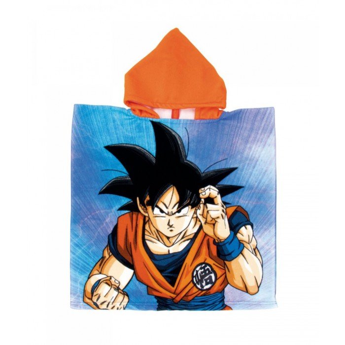 Dragon Ball Son Goku strand törölköző poncsó 55x110cm (Fast Dry)