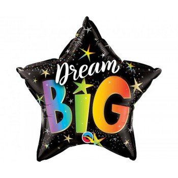 Dream Big Rainbow, Csillag fólia lufi 46 cm Dream Big Rainbow, Csillag fólia lufi 46 cm