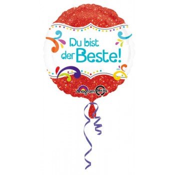 Du bist der Beste fólia lufi 43 cm Du bist der Beste fólia lufi 43 cm