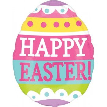 Easter, Húsvét Fólia lufi 40 cm
