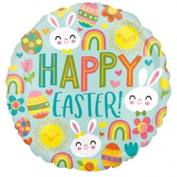 Easter Icons, Húsvét Fólia lufi 43 cm Easter Icons, Húsvét Fólia lufi 43 cm