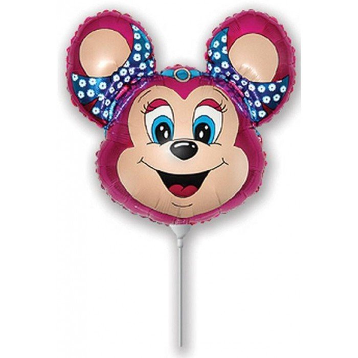 Babsy Mouse Pink, Egér fólia lufi 36 cm (WP)