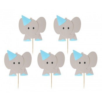 Blue Elephant, Elefánt díszítő pálca 10 db-os Blue Elephant, Elefánt díszítő pálca 10 db-os