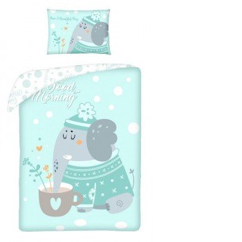 Elefánt gyerek ágyneműhuzat 100×135cm, 40×60 cm Elefánt gyerek ágyneműhuzat 100×135cm, 40×60 cm