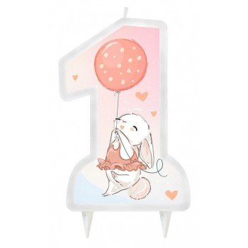 First Birthday, Első születésnap nyuszi tortagyertya First Birthday, Első születésnap nyuszi tortagyertya