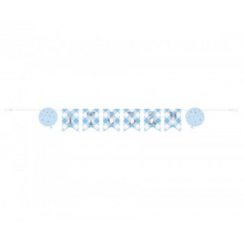 1st Birthday Blue, Első születésnap papír felirat 182 cm 1st Birthday Blue, Első születésnap papír felirat 182 cm