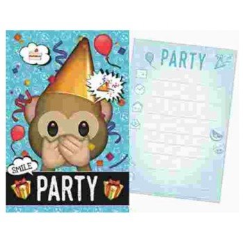 Emoji Party Meghívó Emoji Party Meghívó