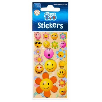 Emoji matrica arany díszítéssel