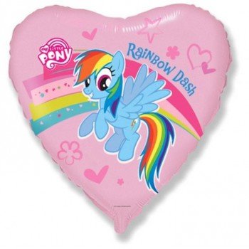 My Little Pony with Rainbow, Én kicsi pónim fólia lufi 45 cm My Little Pony with Rainbow, Én kicsi pónim fólia lufi 45 cm
