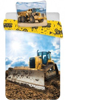 Építkezés Construct gyerek ágyneműhuzat 100×140cm, 40×45cm Építkezés Construct gyerek ágyneműhuzat 100×140cm, 40×45cm