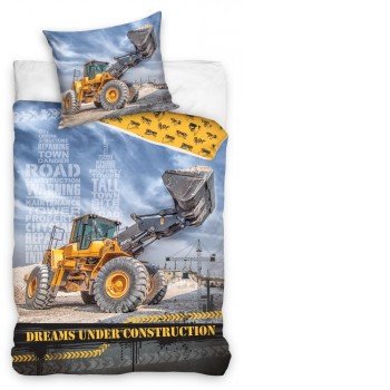 Építkezés ágyneműhuzat Dreams 140×200cm, 70×90 cm Építkezés ágyneműhuzat Dreams 140×200cm, 70×90 cm