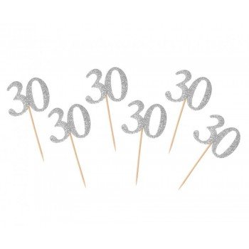Silver, Ezüst 30 díszítő pálca 6 db-os Silver, Ezüst 30 díszítő pálca 6 db-os
