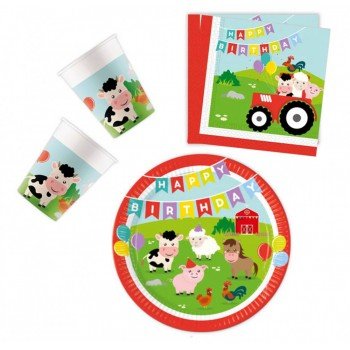 Farm party szett 36 db-os 23 cm-es tányérral Farm party szett 36 db-os 23 cm-es tányérral