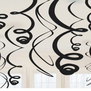 Black, Fekete szalag dekoráció 12 db-os szett Black, Fekete szalag dekoráció 12 db-os szett