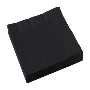 Black, Fekete szalvéta 20 db-os, 33x33 cm Black, Fekete szalvéta 20 db-os, 33x33 cm