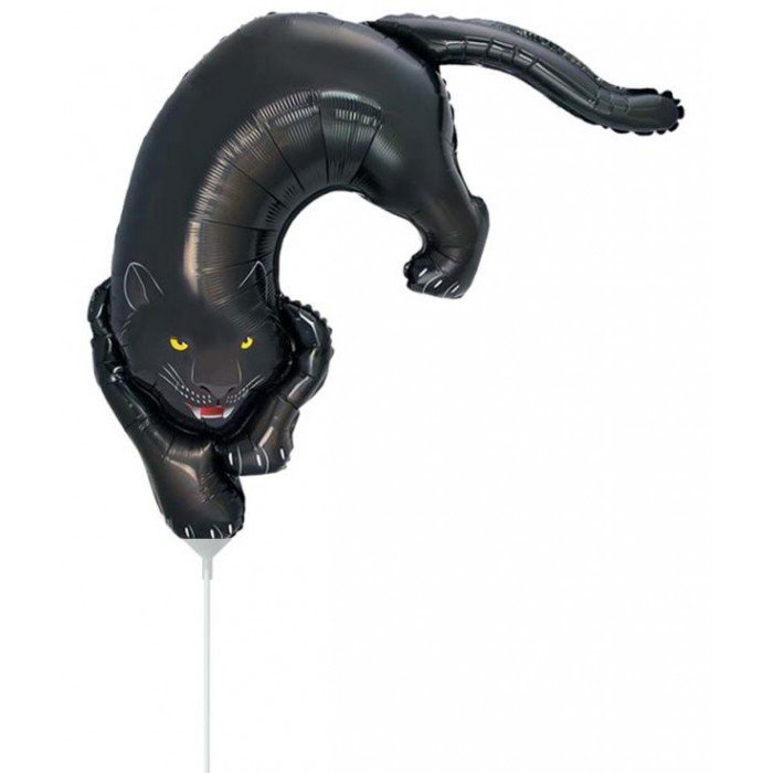 Dark Panther, Fekete párduc fólia lufi 36 cm (WP)