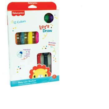 Fisher-Price Oroszlános kimosható filctoll 12 db-os