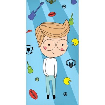 Fiús fürdőlepedő, strand törölköző 70*140cm Fiús fürdőlepedő, strand törölköző 70*140cm